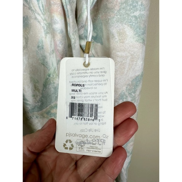 NWT PJ Salvage "Palm Desert" print Long Sleeve Top XS - Picture 4 of 6